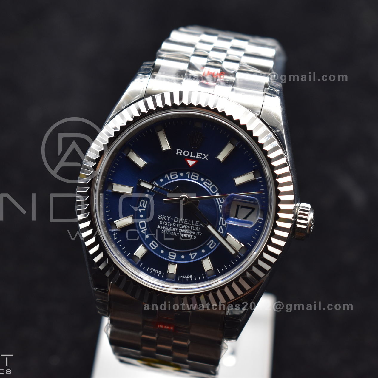 Skydweller SS Noob Best Edition Blue Dial on SS Jubilee Bracelet A23J